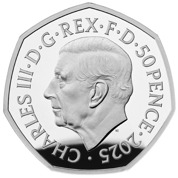 Harry Potter: The Flying Car kolorowany 50p Srebro 2025 Proof 