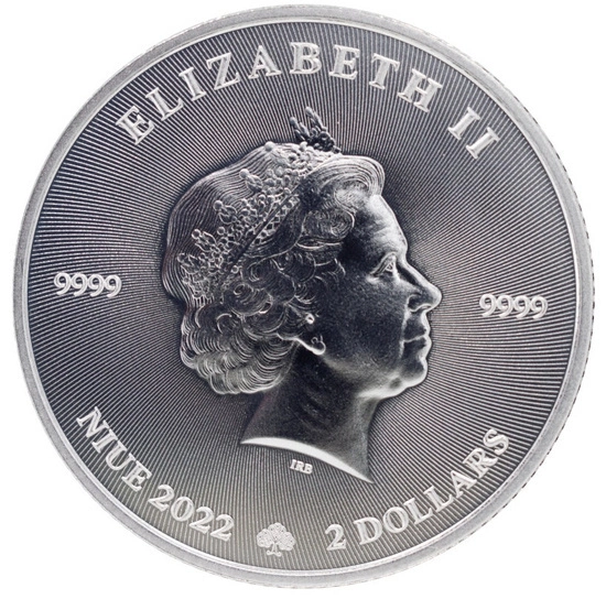 Niue: Trébol 1 oz Plata 2022