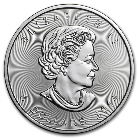 Hoja de Arce Canadiense 1 onza Plata Varias Anualidades