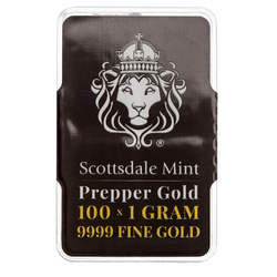 Sztabka Scottsdale Mint Prepper 1 gram Złota (1 sztuka)
