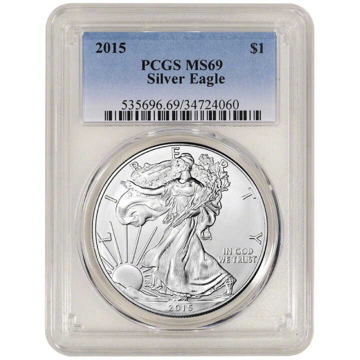 Amerykański Orzeł 1 uncja Srebra 2015 PCGS MS69