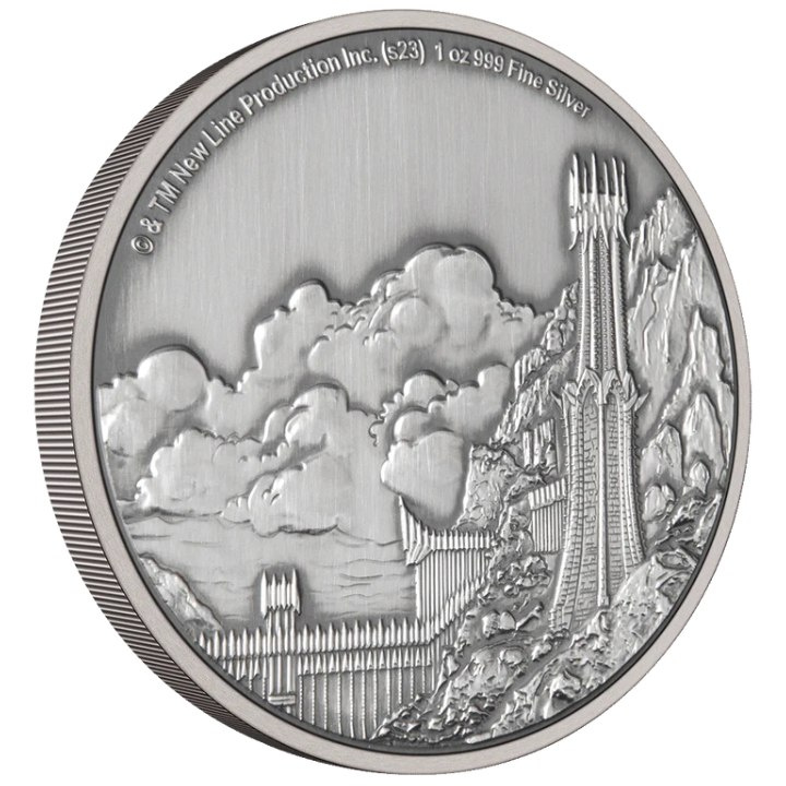 Niue: The Lord of the Rings - Mordor 1 uncja Srebra 2023 Antique Finish