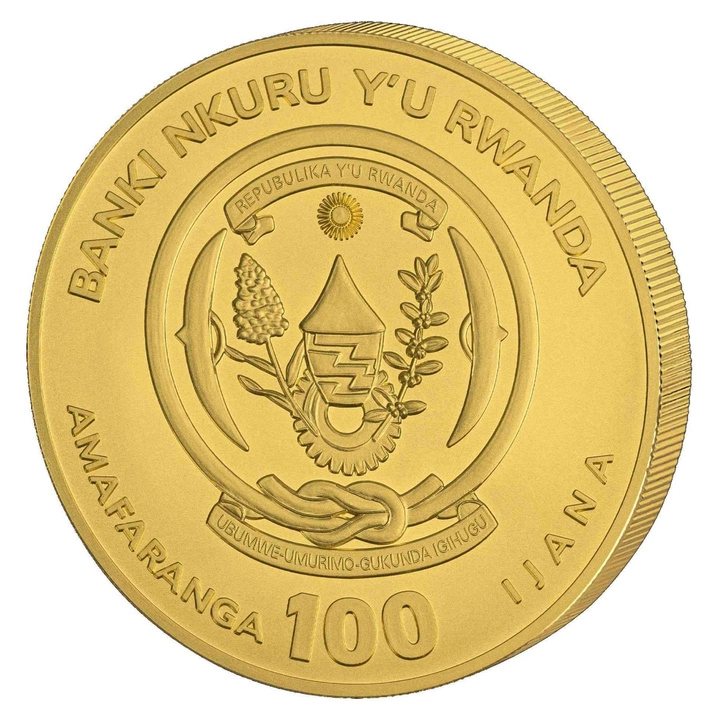 Ruanda: African Ounce - Hiena manchada 1/12 onza Oro 2026