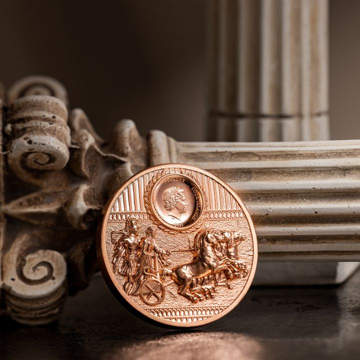 Cook Islands: Sparta 50 gramów Miedzi 2023 Prooflike Ultra High Relief