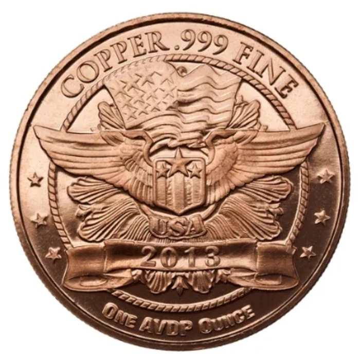 Eagle Head 1 Unze Kupfer