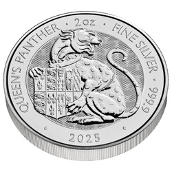 The Royal Tudor Beasts: The Queen's Panther 2 oz Silber 2025