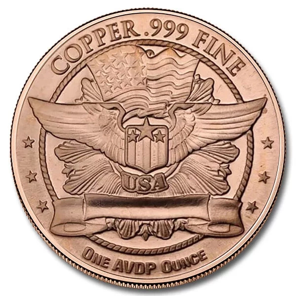 Capped Bust 1 Unze Kupfer