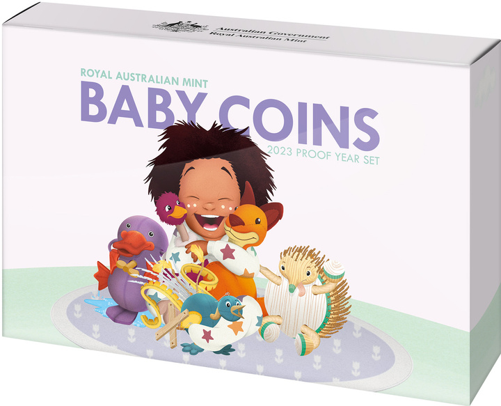 Set of 6 Australian Baby 2023 Proof coins