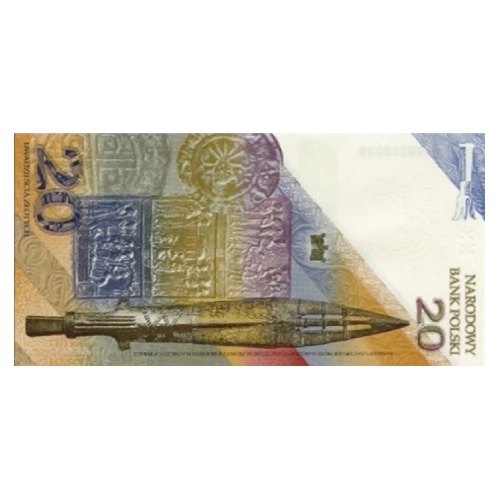 Bankovka NBP Tisíciletí korunovace Boleslava Chrabrého 20 zlotých 2025