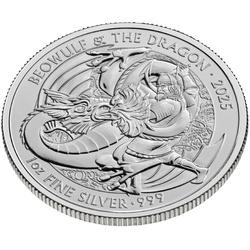 Myths & Legends: Beowulf and The Dragon 1 oz Silver 2025