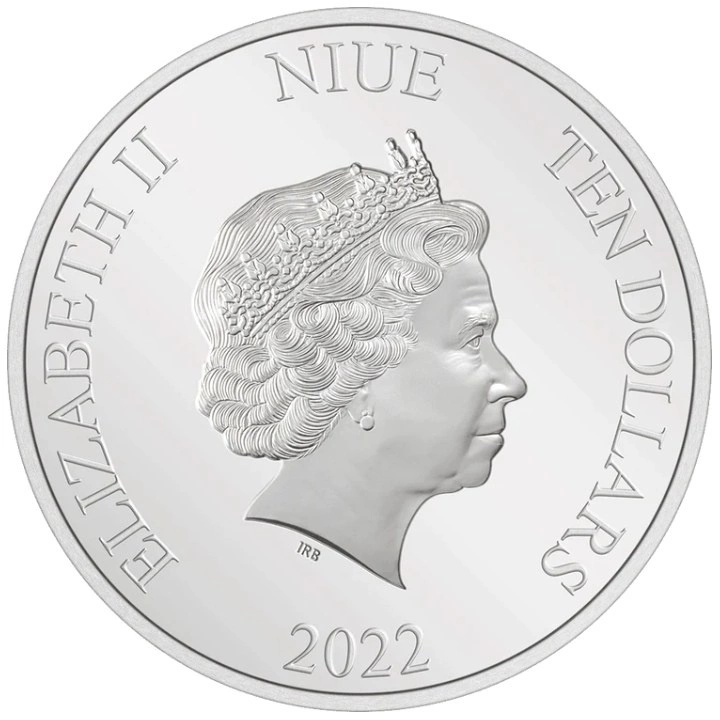 Niue: Harry Potter - Hogwarts El Gran Salón 3 oz Plata 2022 Acabado Antiguo