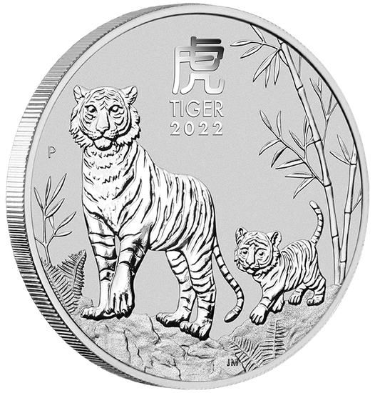 Lunar III: Year of the Tiger 5 oz Silber 2022