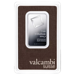 Valcambi 1 oz Pallad Bar