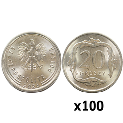 Banco Nacional de Polonia: 20 gr de la Moneda de la Bolsa de la Casa de la Moneda (100 piezas) de 2024 UNC