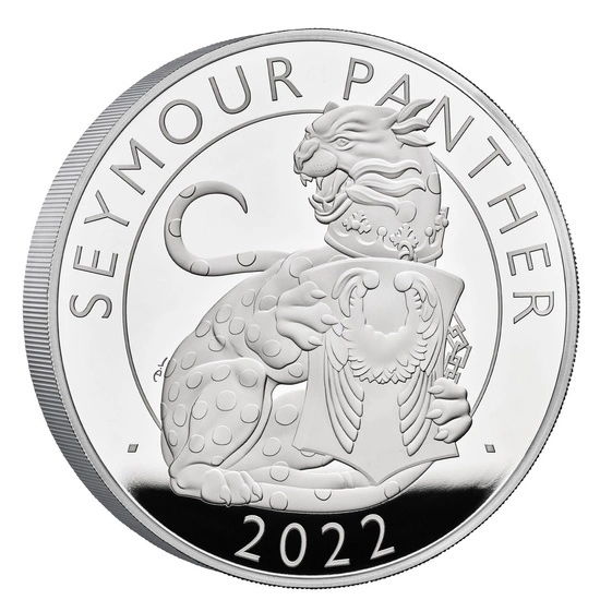 The Royal Tudor Beasts: Seymour Panther 1000 gramů stříbra 2022 Proof