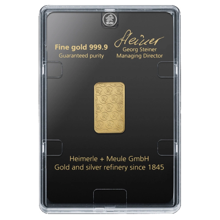Zlatý Slitek 5 g Heimerle Meule