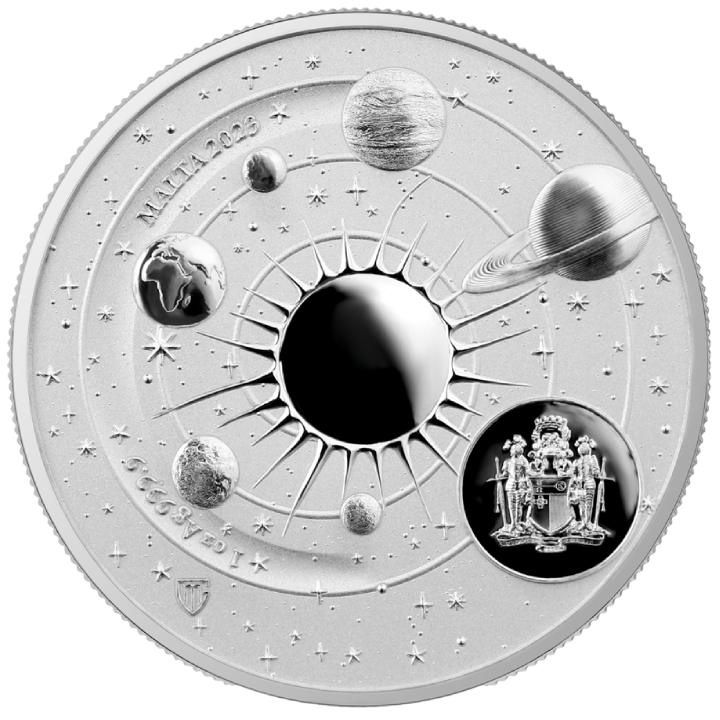 Malta: Copernicus colored 1 oz Silver 2023