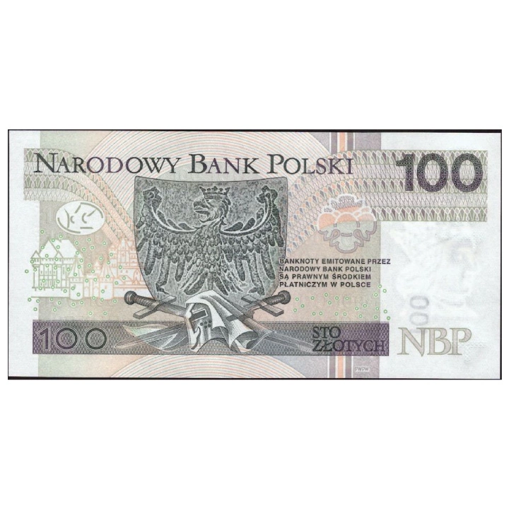 Banknote Poland 100 Zloty (100 PLN) UNC