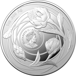 Wildflowers of Australia: Waratah 1 oz Silber 2022