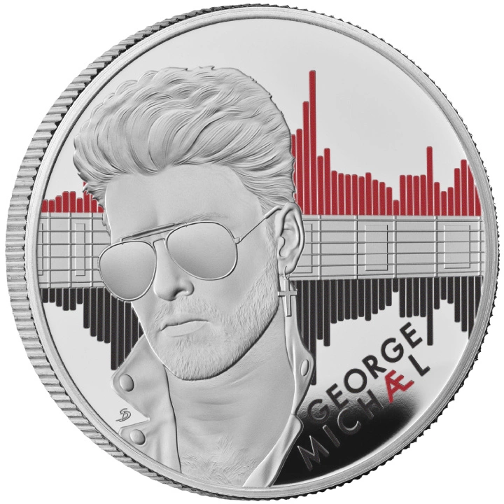 George Michael coloured 1 oz Silver 2024 Proof
