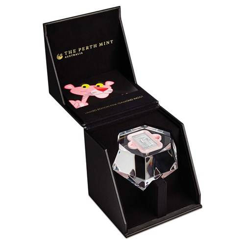 Sztabka Pink Panther 1 unce růžového zlata 2018 Diamond