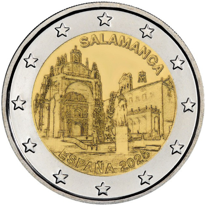 España: Casco Antiguo de Salamanca 2 Euro 2025 UNC