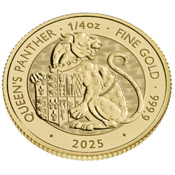 The Royal Tudor Beasts: The Queen's Panther 1/4 uncji Złota 2025