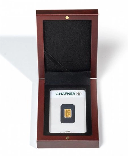 Leuchtturm - VOLTERRA presentation for gold bar in blister packaging