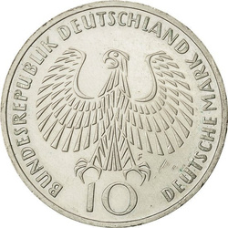 German, 10 Mark Random Year (fineness Ag.625)