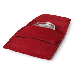 Leuchtturm - Pokrowiec na 1 monetę (czerwony)