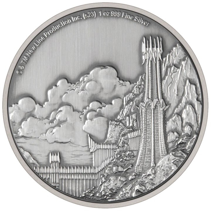 Niue: The Lord of the Rings - Mordor 3 oz Silber 2023 Antique Finish