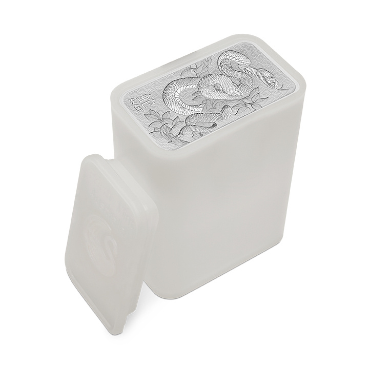 Sztabka The Perth Mint: Lunar - Rok Węża 1 uncja Srebra LBMA GD Refiner