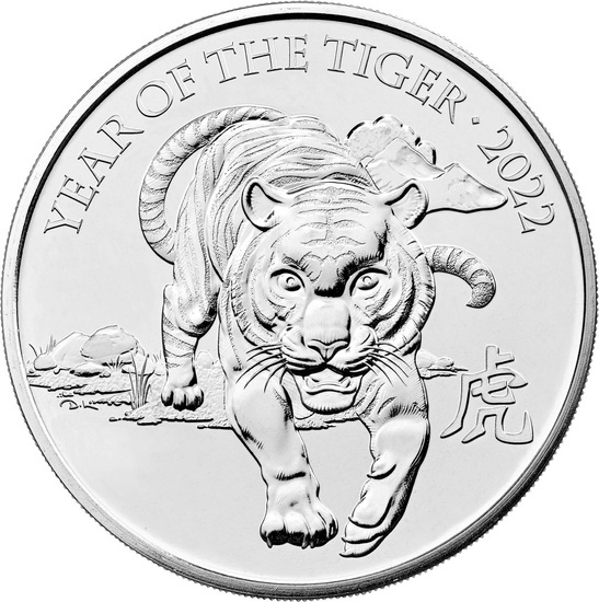 Lunar: Year of the Tiger 28,28 gram Cupro-Nickel 2022