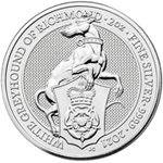 Beasts of the Queen: White Chart of Richmond 2 oz Silver 2021