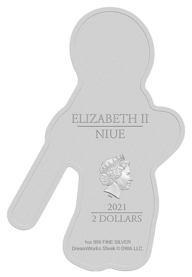 Niue: Gingerbread Man coloured 1 oz Silber 2021