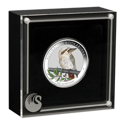 World Money Fair Berlin 2021: Kookaburra 1 oz Silber 2021 Colorized