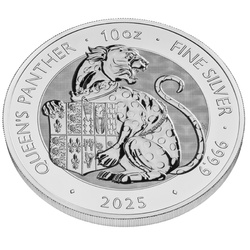The Royal Tudor Beasts: The Queen's Panther 10 oz Silver 2025