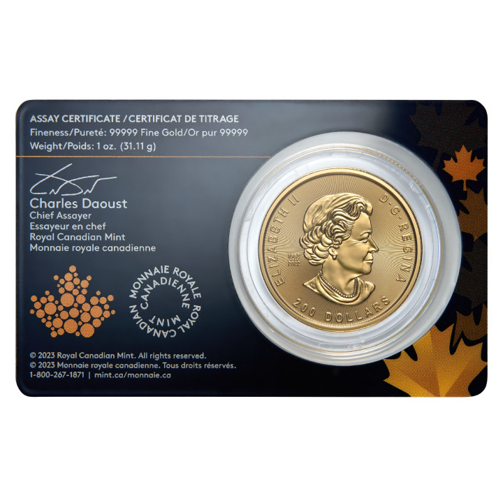 Canadá Klondike: Fiebre del Oro - Paso del Oro 1 oz Oro 2023