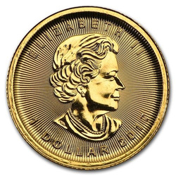 Hoja de arce canadiense 1/20 oz Oro 2017
