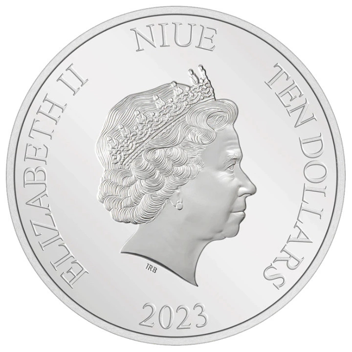 Niue: DC Villains - The Joker kolorowany 3 uncje Srebra 2023 Proof