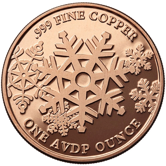 Santa George 1 unce mědi