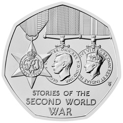 Stories of The Second World War 50p Cupro-Nickel 2025