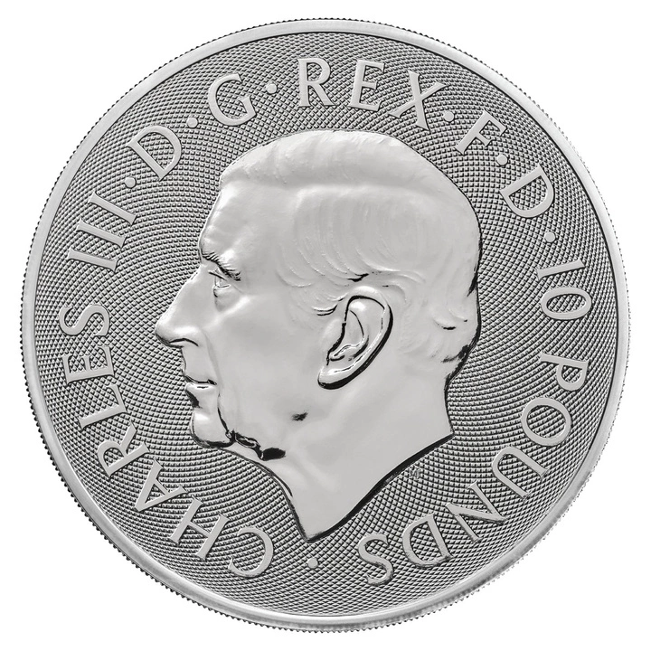 The Royal Tudor Beasts: Queen's Lion 10 Unzen Silber 2026