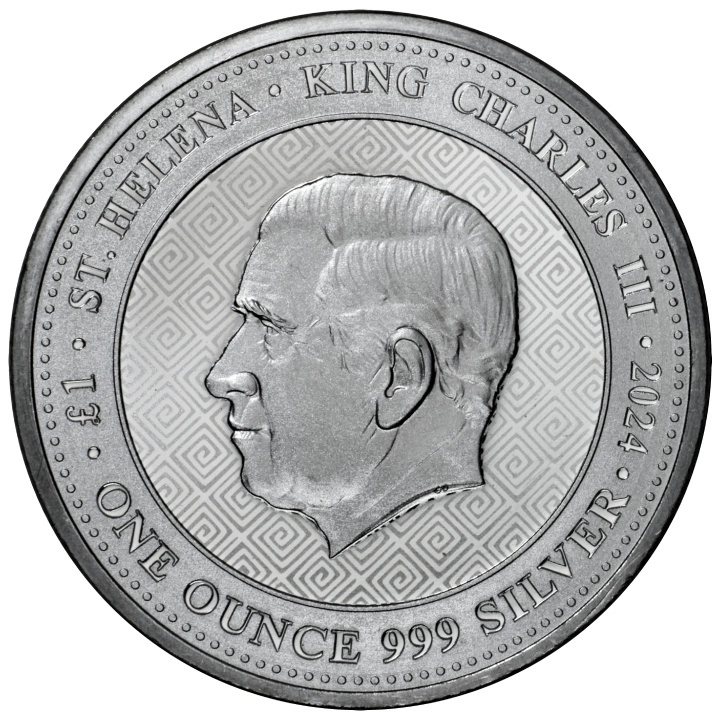 Santa Helena: Búho de Atenas 1 oz Plata 2024