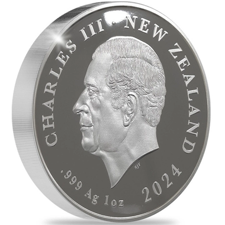 Kiwi coloured 1 oz Silber 2024 Proof Coin