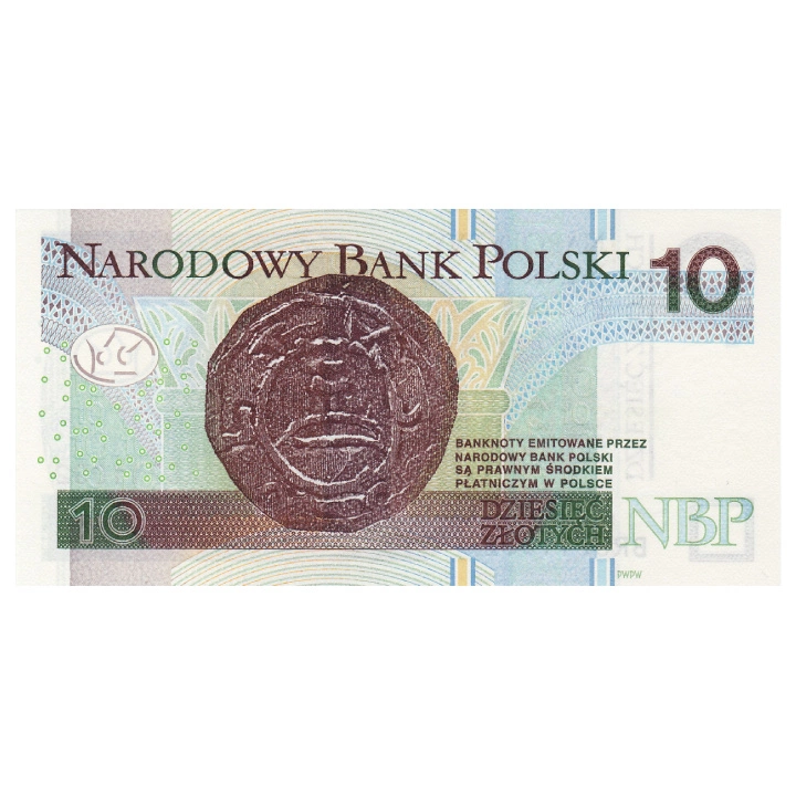 Bankovka Polsko 10 zlotých (10 PLN) Oběžná