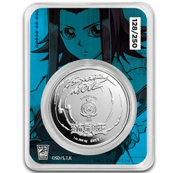 Niue: Yu-Gi-Oh! Akiza Izinski coloured 1 oz Silber 2024 Slab