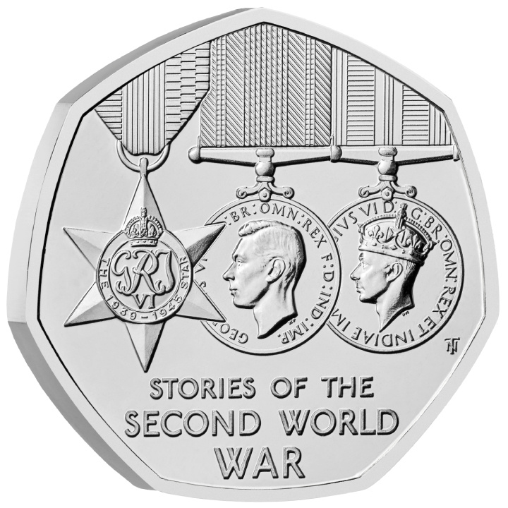 Stories of The Second World War 50p Cuproníquel 2025