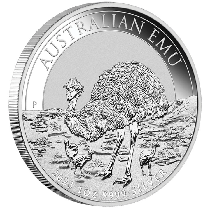 Emú Australiano 1 onza de plata 2023 MS 70 NGC First Day of Issue