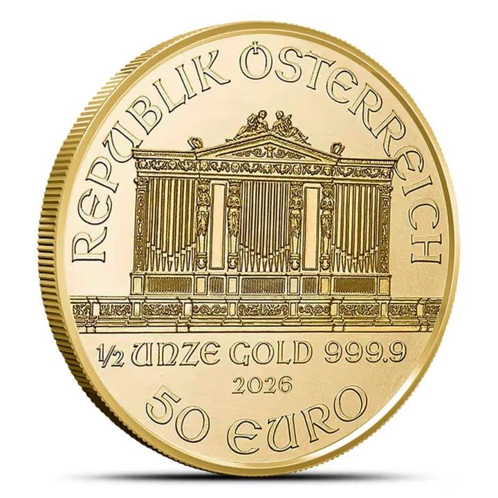 Wiener Philharmoniker 1/2 Unze Gold 2026